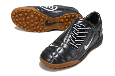 Unisex Nike Total 90 III TF Artificial Turf Low-Tops Football Shoes - Black/White/Brown