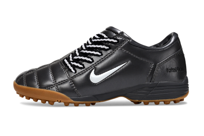 Unisex Nike Total 90 III TF Artificial Turf Low-Tops Football Shoes - Black/White/Brown