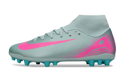 Men's Nike Air Zoom Mercurial Superfly 10 Academy AG Artificial Grass High-Tops Football Boots - Jade/Pink
