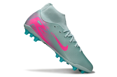 Men's Nike Air Zoom Mercurial Superfly 10 Academy AG Artificial Grass High-Tops Football Boots - Jade/Pink