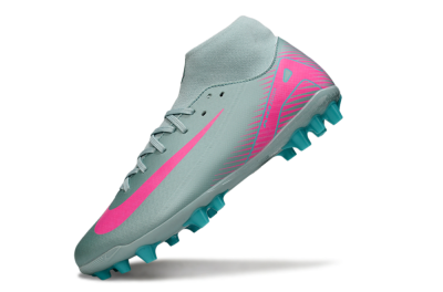 Men's Nike Air Zoom Mercurial Superfly 10 Academy AG Artificial Grass High-Tops Football Boots - Jade/Pink