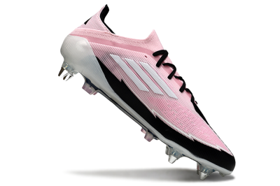 Men's Messi x Adidas F50 Elite SG Soft Ground Low-Tops Football Boots - Pink/White/Black