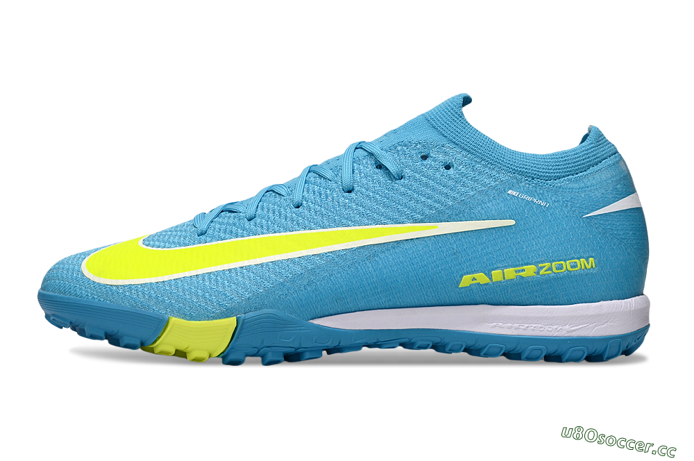 Unisex Nike Air Zoom Mercurial Vapor 16 Elite TF Artificial Turf Low-Tops Football Shoes - Blue/Yellow/White 0