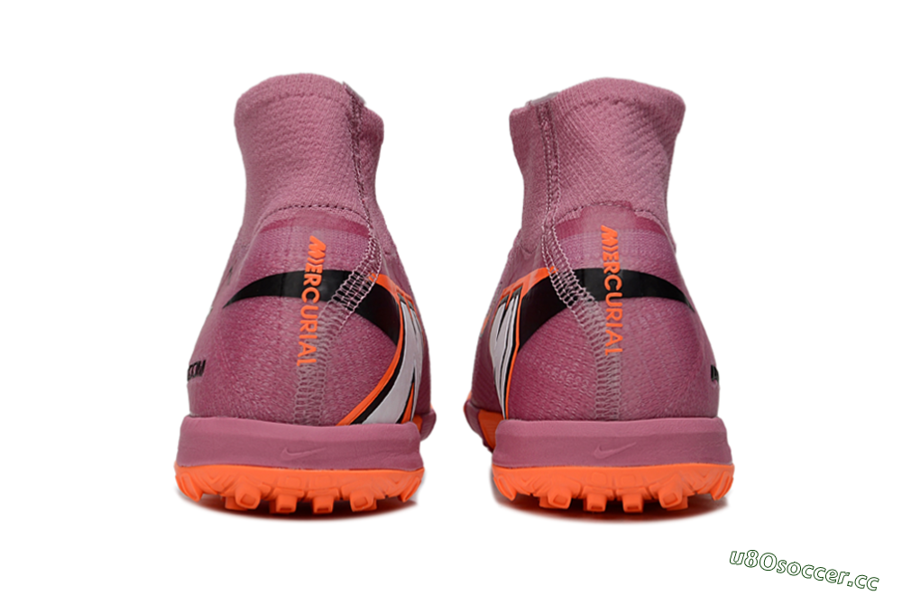 Unisex Nike Air Zoom Mercurial Superfly 10 Elite TF Artificial Turf High-Tops Football Shoes - Red/Orange/Black 5