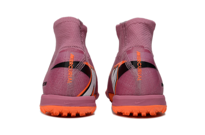 Unisex Nike Air Zoom Mercurial Superfly 10 Elite TF Artificial Turf High-Tops Football Shoes - Red/Orange/Black