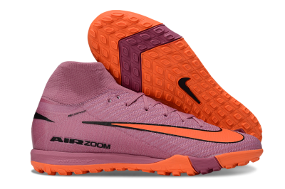 Unisex Nike Air Zoom Mercurial Superfly 10 Elite TF Artificial Turf High-Tops Football Shoes - Red/Orange/Black