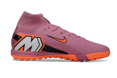 Unisex Nike Air Zoom Mercurial Superfly 10 Elite TF Artificial Turf High-Tops Football Shoes - Red/Orange/Black