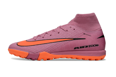 Unisex Nike Air Zoom Mercurial Superfly 10 Elite TF Artificial Turf High-Tops Football Shoes - Red/Orange/Black