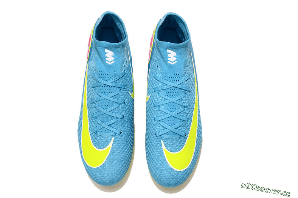 Unisex Nike Air Zoom Mercurial Superfly 10 Elite FG Firm Ground High-Tops Football Boots - Jade/Yellow/White 4