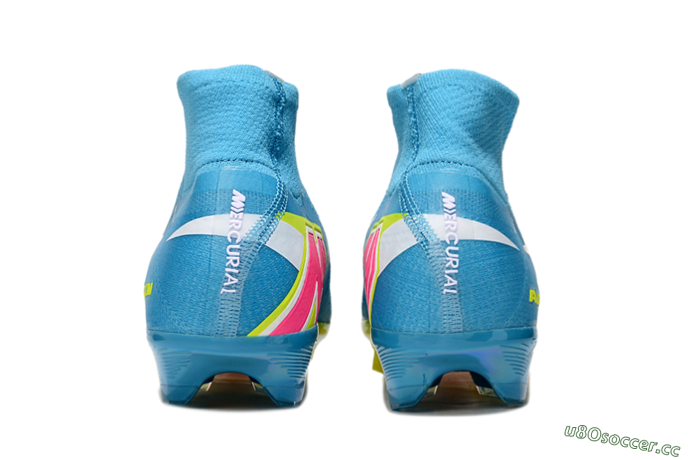 Unisex Nike Air Zoom Mercurial Superfly 10 Elite FG Firm Ground High-Tops Football Boots - Jade/Yellow/White 5