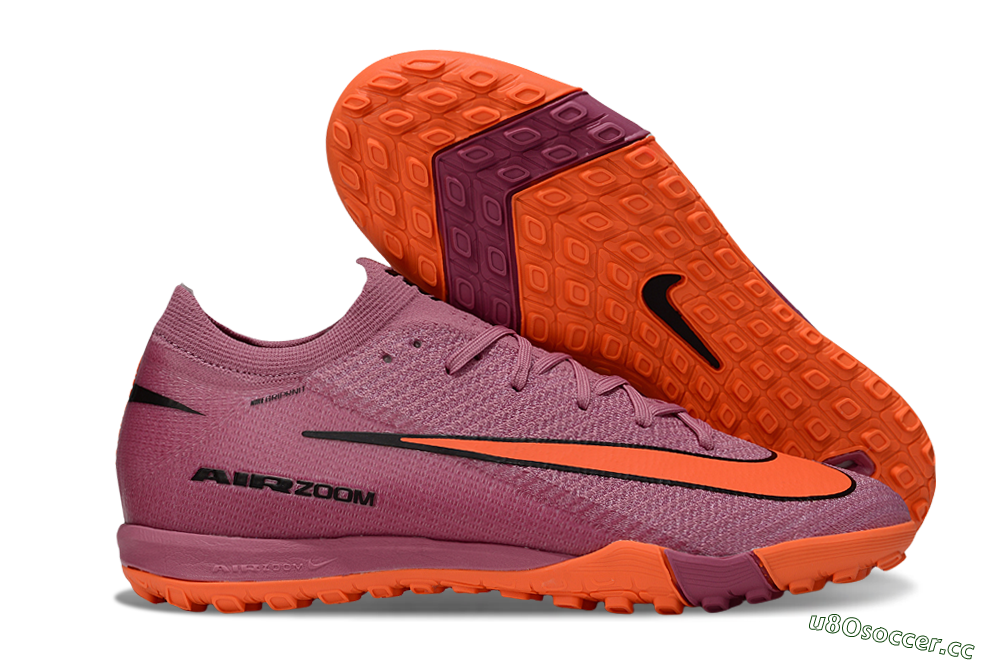 Unisex Nike Air Zoom Mercurial Vapor 16 Elite TF Artificial Turf Low-Tops Football Shoes - Red/Orange/Black 2