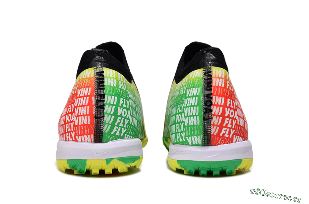 Unisex Nike Air Zoom Mercurial Vapor 16 Elite TF Artificial Turf Low-Tops Football Shoes - White/Red/Yellow 5
