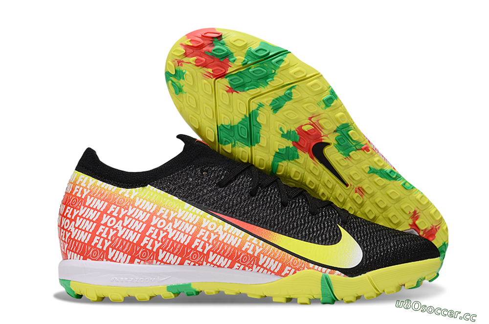 Unisex Nike Air Zoom Mercurial Vapor 16 Elite TF Artificial Turf Low-Tops Football Shoes - White/Red/Yellow 2