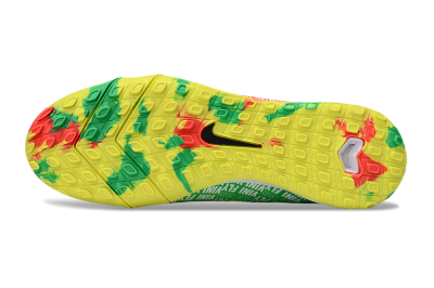 Unisex Nike Air Zoom Mercurial Vapor 16 Elite TF Artificial Turf Low-Tops Football Shoes - White/Red/Yellow