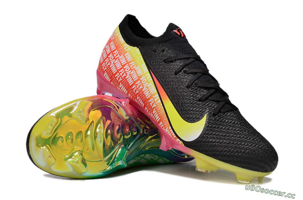 Unisex Nike Air Zoom Mercurial Vapor 16 Elite FG Firm Ground Low-Tops Football Boots - White/Red/Yellow 3