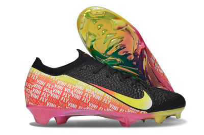 Unisex Nike Air Zoom Mercurial Vapor 16 Elite FG Firm Ground Low-Tops Football Boots - White/Red/Yellow
