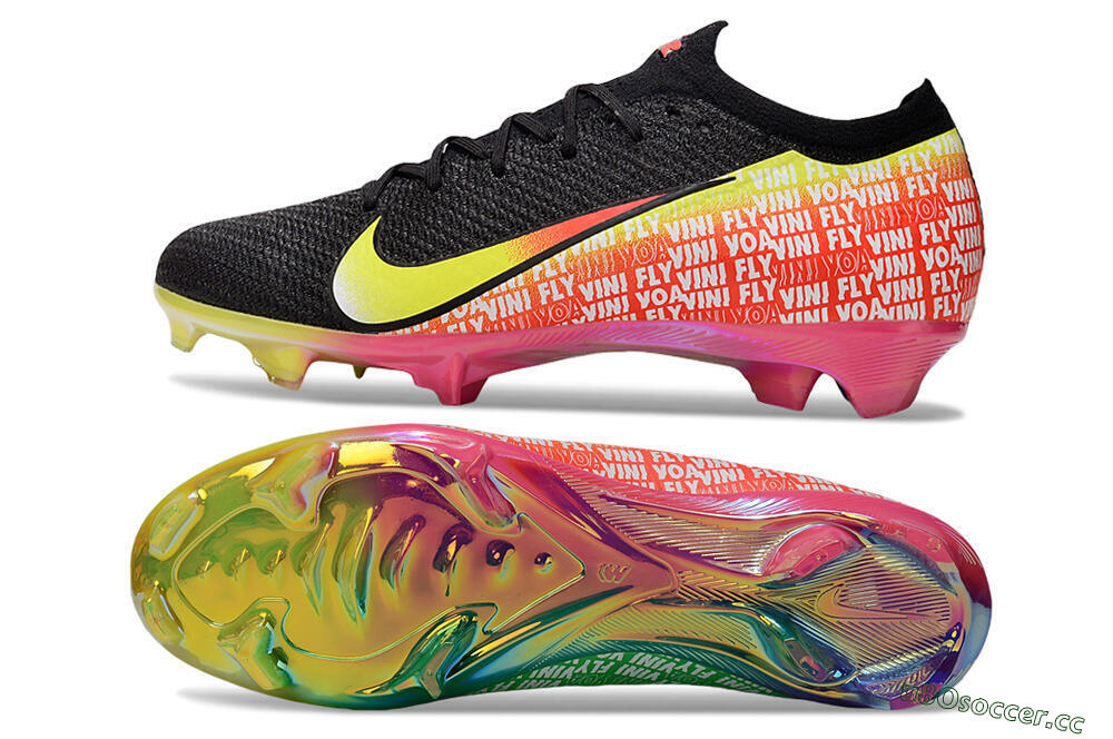Unisex Nike Air Zoom Mercurial Vapor 16 Elite FG Firm Ground Low-Tops Football Boots - White/Red/Yellow 1