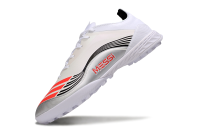 Men's Adidas F50 Elite TF Artificial Turf Low-Tops Football Shoes - Beige/Red/Black