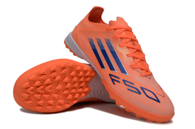 Men's Adidas F50 Elite TF Artificial Turf Low-Tops Football Shoes - Red/Blue/White