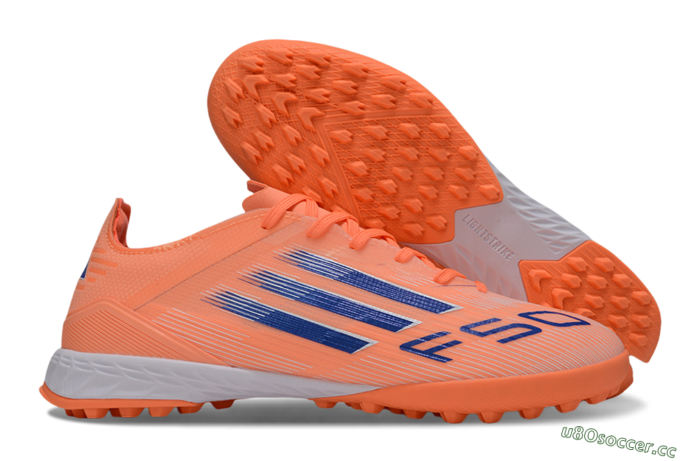 Men's Adidas F50 Elite TF Artificial Turf Low-Tops Football Shoes - Red/Blue/White 2