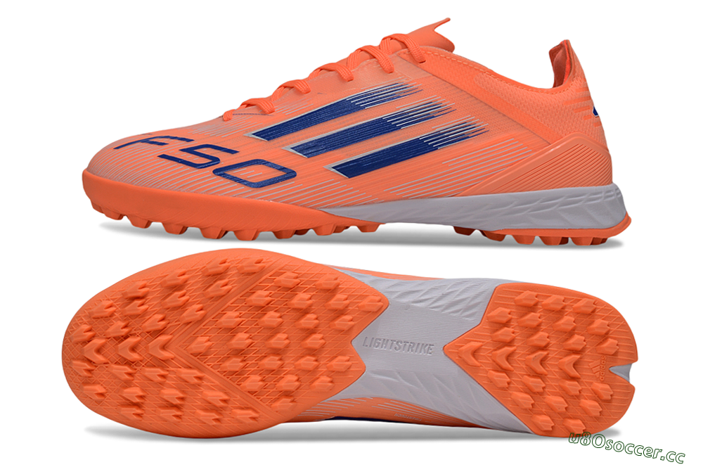 Men's Adidas F50 Elite TF Artificial Turf Low-Tops Football Shoes - Red/Blue/White 1