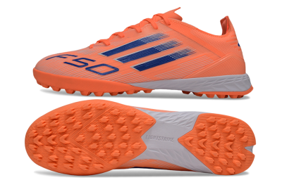 Men's Adidas F50 Elite TF Artificial Turf Low-Tops Football Shoes - Red/Blue/White