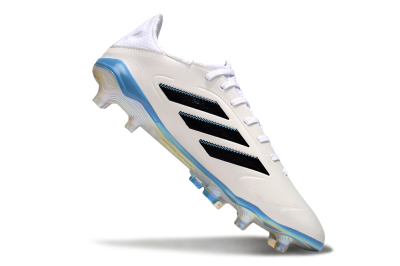 Men's Adidas Copa Pure 3 Elite FG Firm Ground Low-Tops Football Boots - Beige/Black/Blue