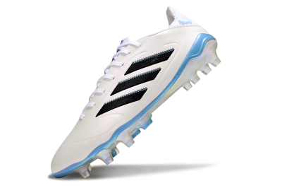 Men's Adidas Copa Pure 3 Elite FG Firm Ground Low-Tops Football Boots - Beige/Black/Blue