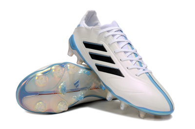 Men's Adidas Copa Pure 3 Elite FG Firm Ground Low-Tops Football Boots - Beige/Black/Blue