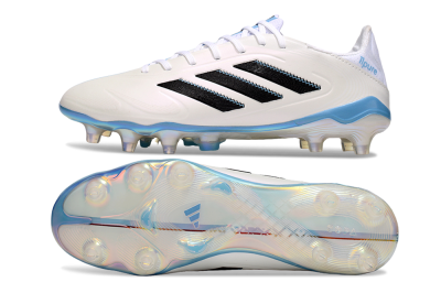 Men's Adidas Copa Pure 3 Elite FG Firm Ground Low-Tops Football Boots - Beige/Black/Blue
