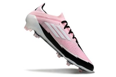 Men's Messi x Adidas F50 Elite FG Firm Ground Low-Tops Football Boots - Pink/Black/Whtie
