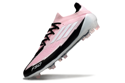 Men's Messi x Adidas F50 Elite FG Firm Ground Low-Tops Football Boots - Pink/Black/Whtie