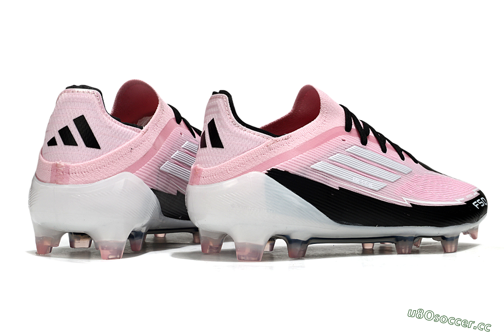 Men's Messi x Adidas F50 Elite FG Firm Ground Low-Tops Football Boots - Pink/Black/Whtie 6