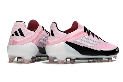 Men's Messi x Adidas F50 Elite FG Firm Ground Low-Tops Football Boots - Pink/Black/Whtie