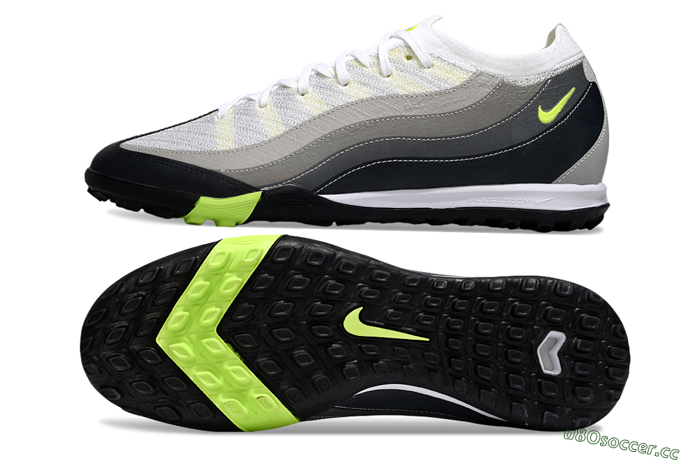 Unisex Nike Air Zoom Mercurial Vapor 16 Elite TF Artificial Turf Low-Tops Football Shoes - White/Black/Yellow 1