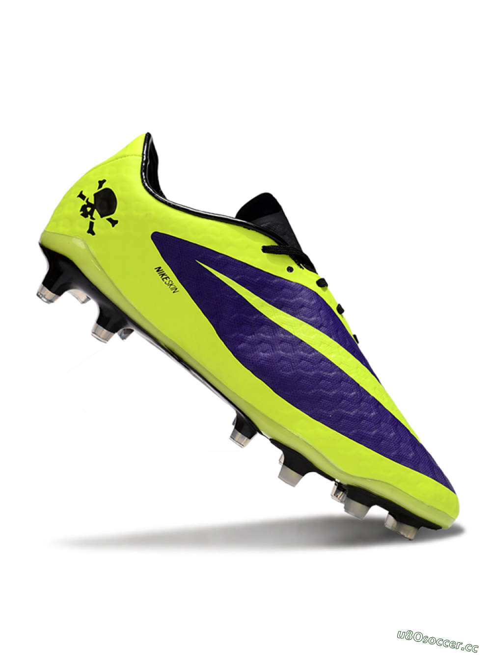 Men's Nike Hypervenom Phantom FG Firm Ground Low-Tops Football Boots - Yellow/Purple/Black 4