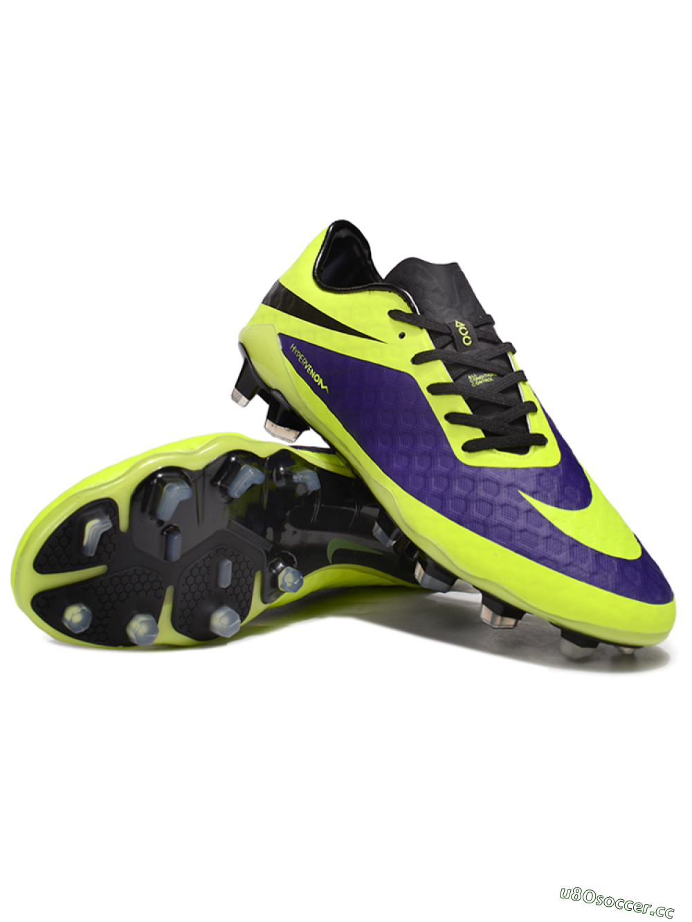 Men's Nike Hypervenom Phantom FG Firm Ground Low-Tops Football Boots - Yellow/Purple/Black 3