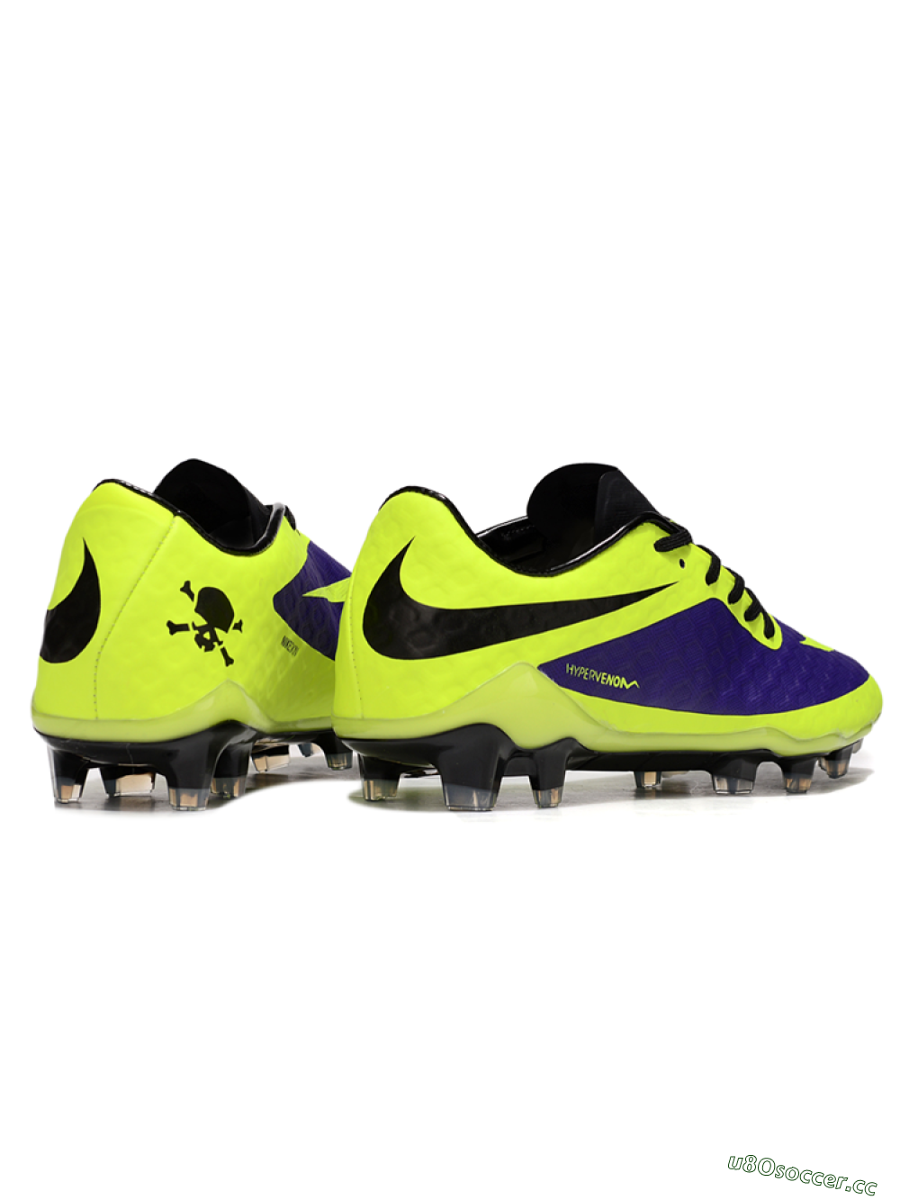 Men's Nike Hypervenom Phantom FG Firm Ground Low-Tops Football Boots - Yellow/Purple/Black 6