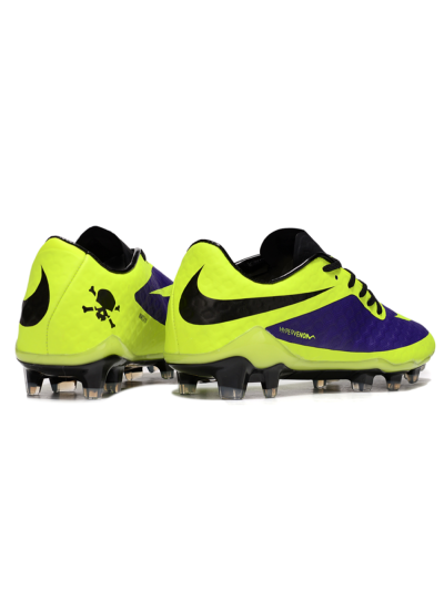 Men's Nike Hypervenom Phantom FG Firm Ground Low-Tops Football Boots - Yellow/Purple/Black