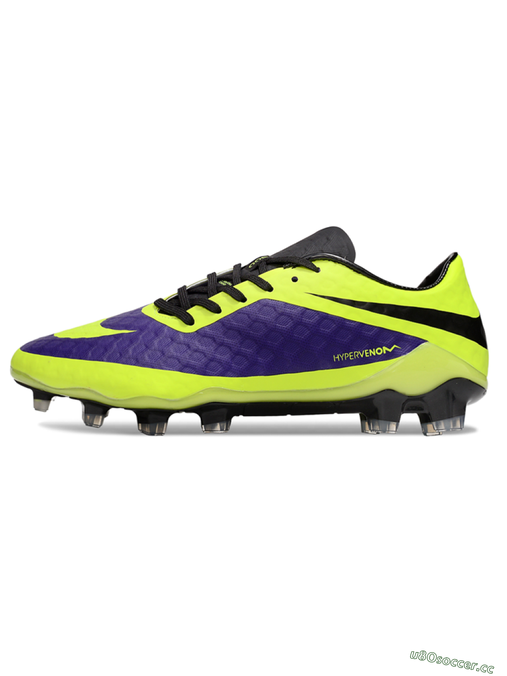 Men's Nike Hypervenom Phantom FG Firm Ground Low-Tops Football Boots - Yellow/Purple/Black 0
