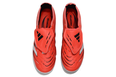 Unisex Adidas Predator Elite Foldover Tongue TF Artificial Turf Low-Tops Football Shoes - Red/White/Black