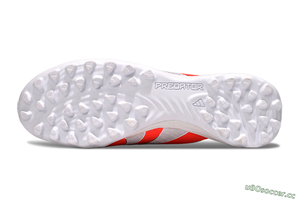 Unisex Adidas Predator Elite Foldover Tongue TF Artificial Turf Low-Tops Football Shoes - Red/White/Black 6