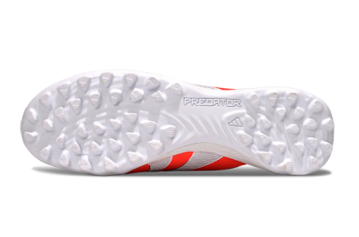 Unisex Adidas Predator Elite Foldover Tongue TF Artificial Turf Low-Tops Football Shoes - Red/White/Black