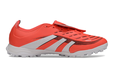Unisex Adidas Predator Elite Foldover Tongue TF Artificial Turf Low-Tops Football Shoes - Red/White/Black