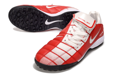 Men's Nike Total 90 III TF Artificial Turf Low-Tops Football Shoes - White/Red/Black