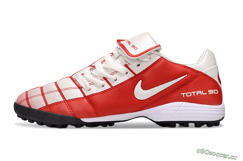 Men's Nike Total 90 III TF Artificial Turf Low-Tops Football Shoes - White/Red/Black 0