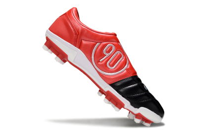 Men's Nike Air Zoom Total 90 III FG Firm Ground Low-Tops Football Boots - Black/White/Red