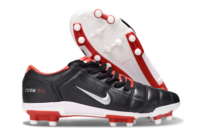 Men's Nike Air Zoom Total 90 III FG Firm Ground Low-Tops Football Boots - Black/White/Red