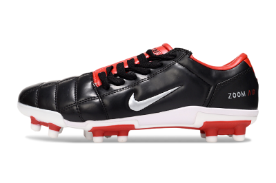 Men's Nike Air Zoom Total 90 III FG Firm Ground Low-Tops Football Boots - Black/White/Red