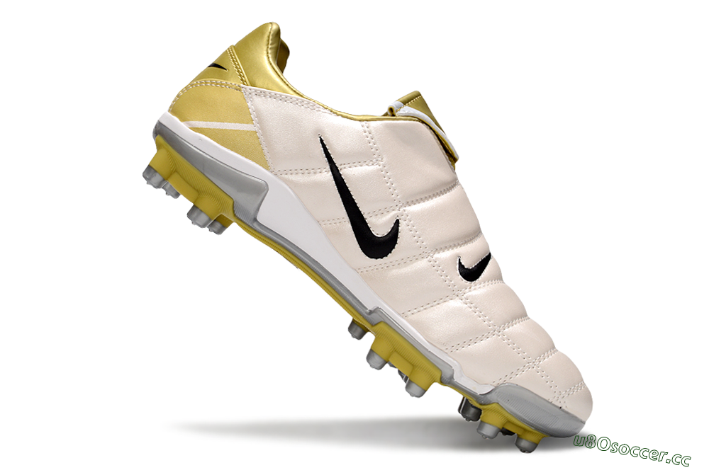 Men's Nike Total 90 III FG Firm Ground Low-Tops Football Boots - Gold/Beige/Black 5